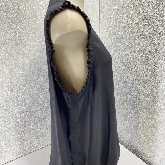 NEW CINQ A SEPT Women’s Lenore Silk Sleeveless Blouse – Black – Size XL - Picture 3 of 15